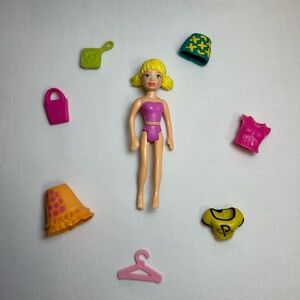 Polly Pocket Doll Clothes and Accessories Set
